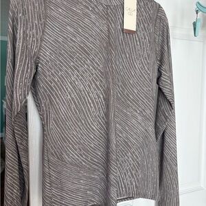 CALIA by Carrie Underwood Stylish Taupe and White pattern.